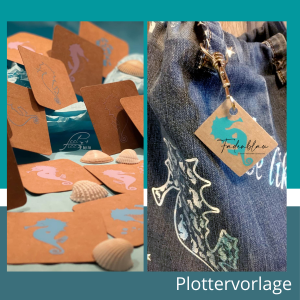 Seaside Seahorse Labels