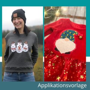 Applikationsvorlage Blue X Mas