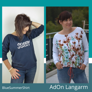 AdOn Langarmärmel „BlueSummerShirt“