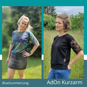 AdOn Kurzarmärmel „BlueSummerLong“